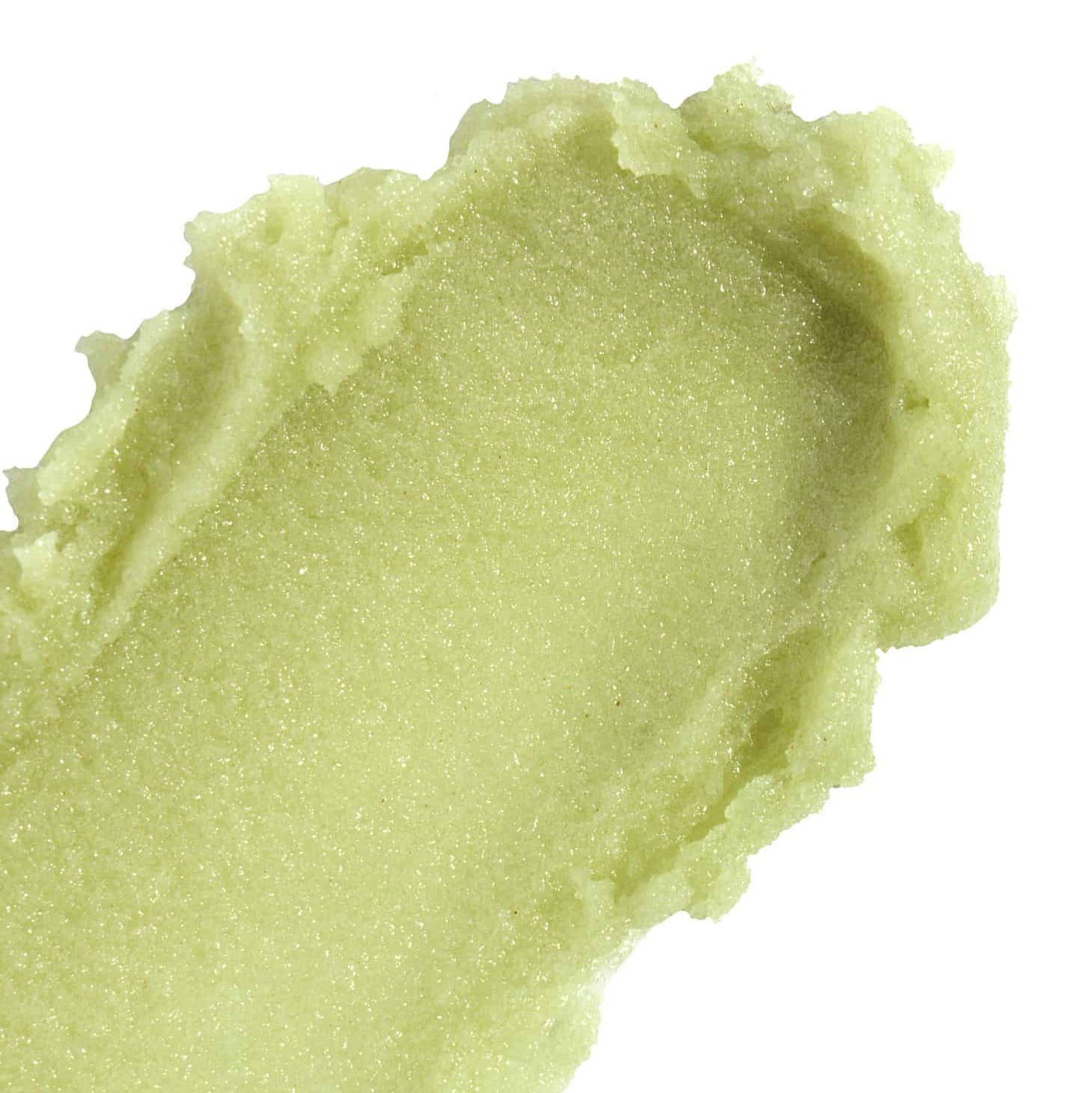 Close-up of  nopalera bosque místico body polish on a white background