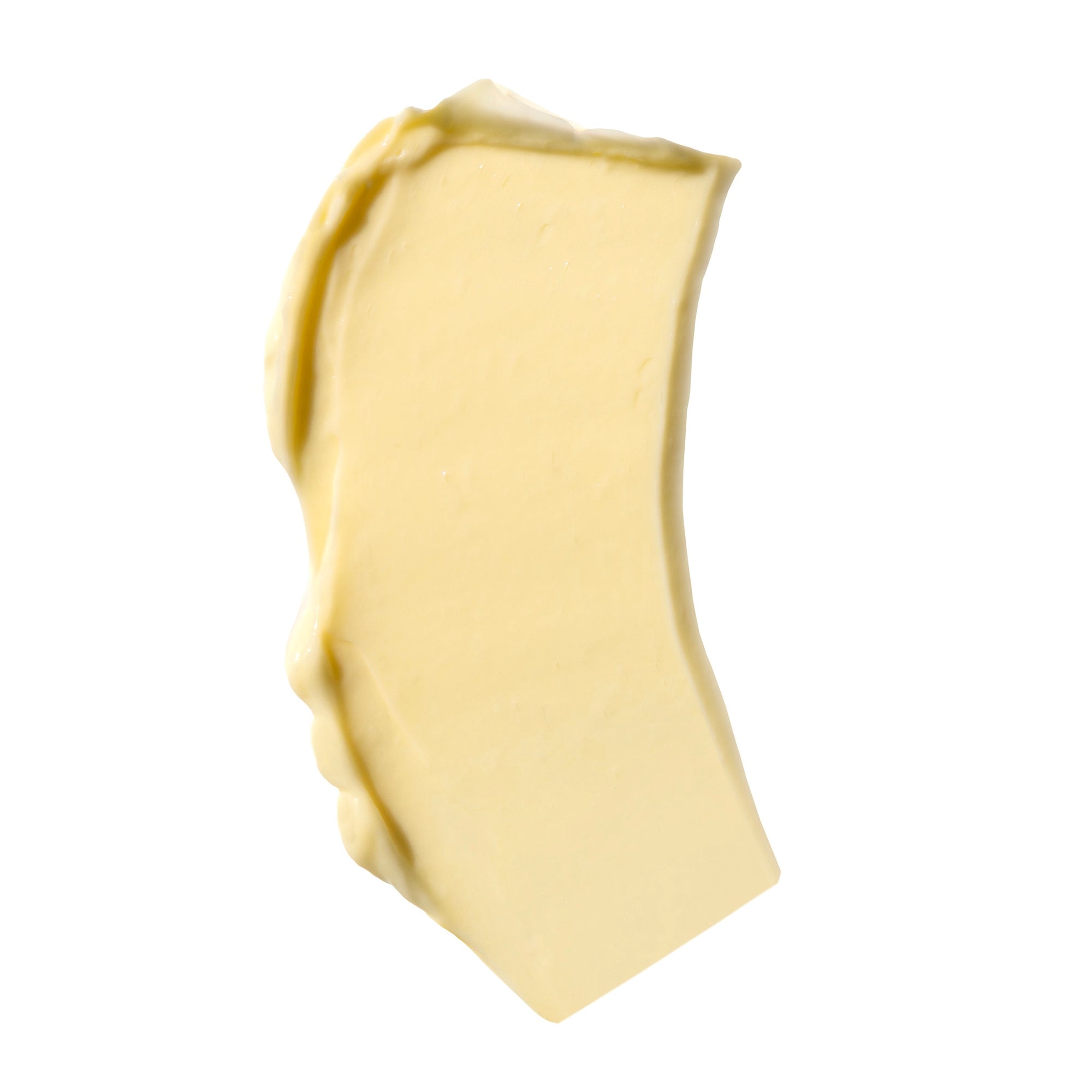 Swatch of light nopalera yellow cream on a white background