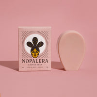Nopalera cactus soap and matching blush-toned bar against a soft pink background.